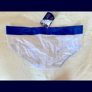 Mens PPU Xl white and blue brief